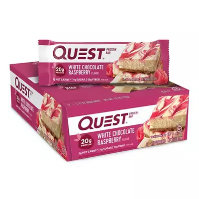 Quest Nutrition Bar 12x60g White Chocolate Raspberry • £39.37