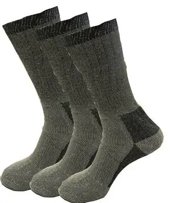 Men's Merino Wool Socks Outdoor Walking Work Boot Thermal Socks Soft Wear 6-11 • £7.95