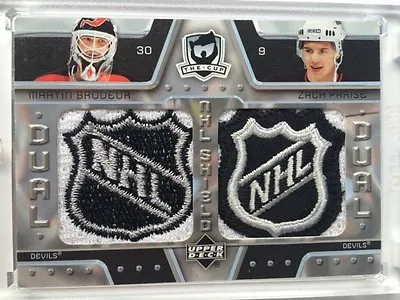 2006-07 Ud The Cup Martin Brodeur/ Zach Parise  Dual Nhl Shields Logo - 1/1 • $2000