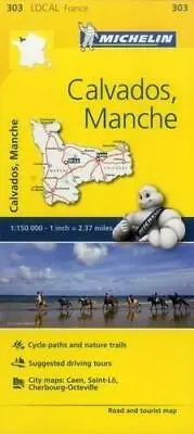 £5.68 • Buy Calvados, Manche - Michelin Local Map 303