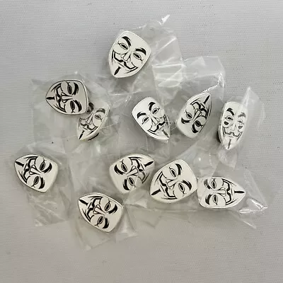 10 V For Vendetta Guy Fawkes - Enamel Lapel Hat Pin - Anonymous - Lot Of 10 Pins • $19.99