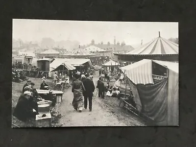 Barnet Fairground Hertfordshire 1914 Postcard Reprint Rides - Carousel - Wagons • £1.79