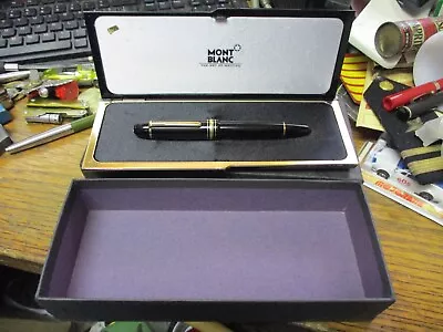 Vintage Montblanc Meisterstuck No 149 Fountain Pen With 4810 18k 750 Nib W/ CASE • $58