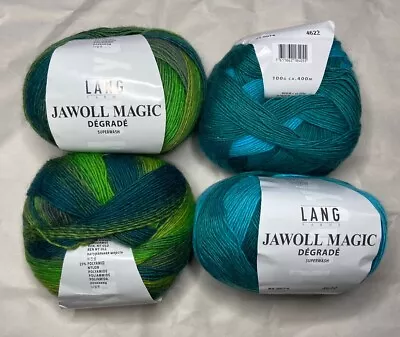 Lang Yarns Jawoll Magic Degrade 4-ball Bundle / Andromeda Knit Kit  • $77