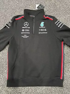 AMG Petronas Mercedes Benz F1 1/4 Zip Pullover Brand New Size Large Ships Quick • $75