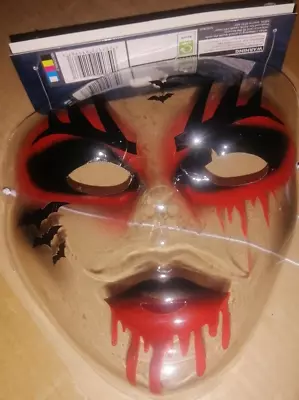 Creepy Face Mask Halloween Party Scary Mask - EVIL CLOWN SCARY HORROR FACE • £3.99