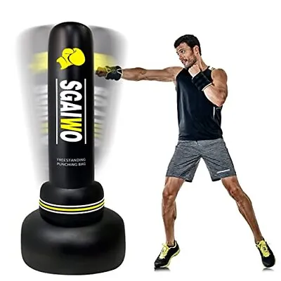 Punching Bag With Stand Adult 69  Freestanding Men Heavy Standing Boxing Equip • $45.96