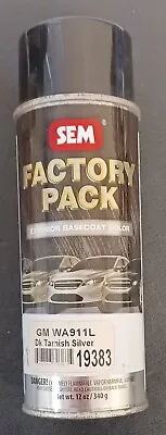 SEM 19383 Factory Pack GM WA911L Dk. Tarnished Silver Basecoat 12 Oz Spray Can • $12.95