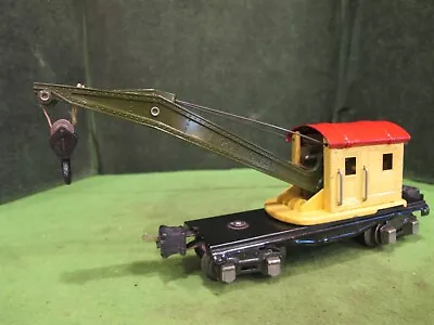 Lionel O-GAUGE: Pre-war 2660 Crane Car VERY NICE~EXC.. EVERYTHING WORKS! • $39.95