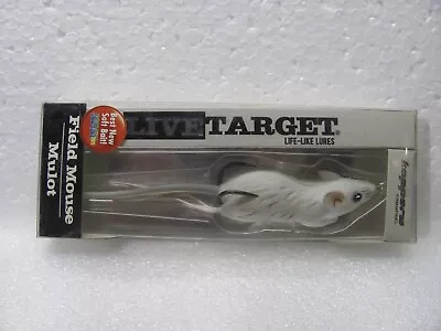 New On Card Live Target White Field Mouse; 3 1/2 Inches 3/4 Oz. • $12.99