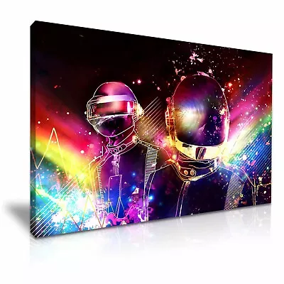 Daft Punk DJ Band Music Canvas Modern Home Art ~ 5 Size To Choose • $53.03