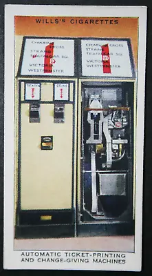 LONDON UNDERGROUND  Automatic Ticket Machine  Vintage 1930's Card CD21MS • $5.04