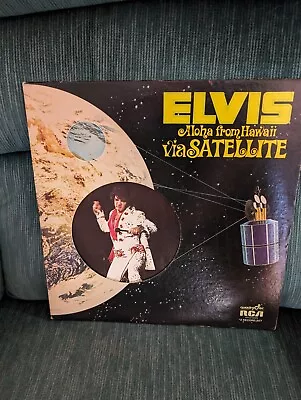 ELVIS PRESLEY Aloha From Hawaii Via Satellite 1973 Double LP Quadraphonic • $19