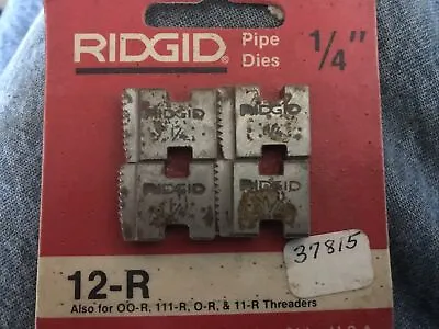 $17 • Buy Genuine Ridgid 1/4  Pipe Threading Dies For 12-R 11-R 111-R 12R