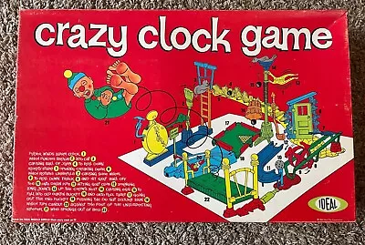 Vintage Crazy Clock Board Game By Ideal Original Box • $75