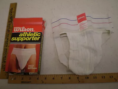 Vintage 70s NEW Wilson Athletic Supporter Jock Strap 3  Waistband SMALL YOUTH • $28.97