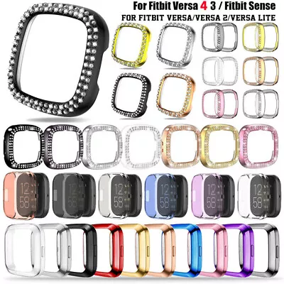 For Fitbit Versa 3 4/Fitbit Sense Screen Protector PC/TPU Case Shockproof Cover • $9.23