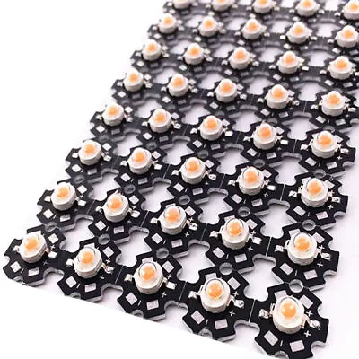 50pcs 3W 45mil  Full Spectrum LED Grow Light 380nm-840nm Diodes For Plant Grow • $7.28