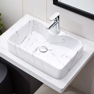 48cm Bathroom Vanity Unit Counter Top Washing Bowl Basin Sink Toilet Bathroom WC • £49.95
