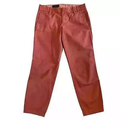 J Crew Womens Scout Pants Salmon Cotton Cropped Size 0 • $30