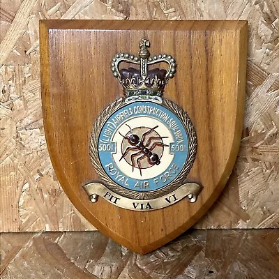 Royal Air Force Plaque Shield RAF 5001 Light Airfield Construction Squadron Ant • £49.99