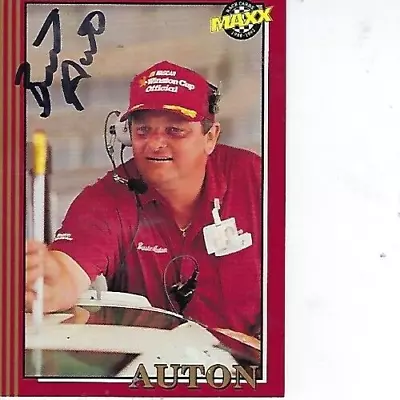 Buster Auton Signed 1992 Maxx Red Racing #208 - Nascar • $3