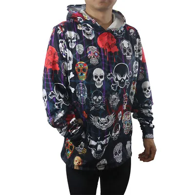 Hoodies Winter Fleece Jacket Skull Sweater Monster Coat Thermal Warm Clothes Top • $32.55