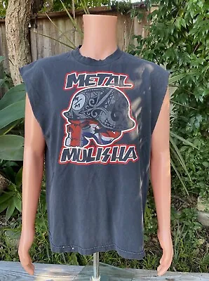 Metal Mulisha Cut T-shirt Tank Top Size XL Double Sided Sleeveless Skull • $29.99
