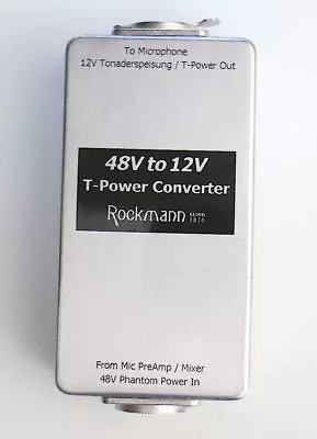 £62.90 • Buy Microphone 48V To 12V T-POWER CONVERTER / ADAPTER Sennheiser MKH416 405 406T 415