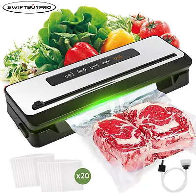 85kpa Commercial Vacuum Sealer Machine Automatic Meat Food Sealer W/ 20pcs Bags • $37.49