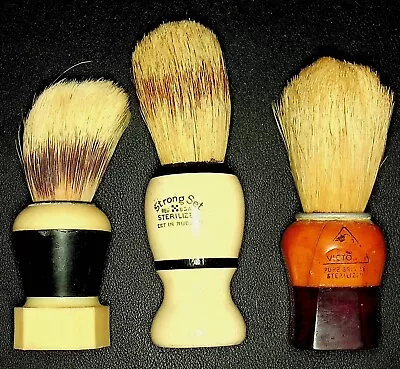 Three Vintage Shaving Brushes - A22-5 • $24