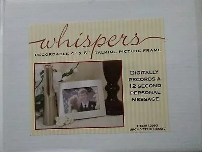 Whispers Recordable 4 X6  Talking Picture Frame • $18.99