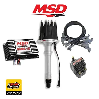 MSD Ignition Kit - Programmable 6AL-2/Distributor/Wires/Coil Chevy Small Block • $1144.95