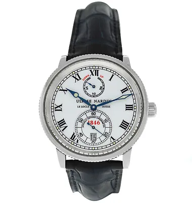 Ulysse Nardin Marine Chronometer 263-22 Automatic Steel Date Men 38MM Watch • $2692.35