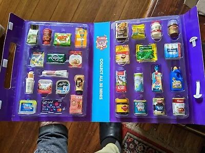 30-pc LITTLE SHOP 2 Coles Minis FOOD Grocery Items & GIFT CARD + CASE Lot#1 SET • $29.99