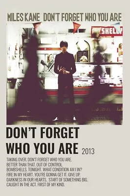 Miles Kane Don’t Forget Who You Are A3 Print Poster CD.  • £14.99