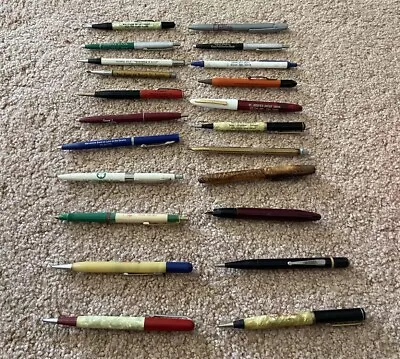 Twenty Two Various Writing Pens Most Advertising Some Vintage  • $5.70