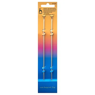 Pony Mattress Repair Needles Straight 2 Pack Sewing Heavy Fabric Upholstery • £4.99