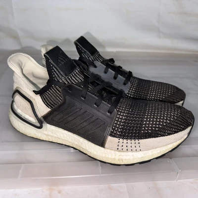 $60 • Buy Mens ADIDAS Ultraboost 19 Black Linen Ultra Boost Sneakers US 9 #29016