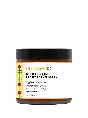Auravedic Skin Lightening Mask De-tan Face Pack For Glowing Skin 100gm ( FS) • £13.68