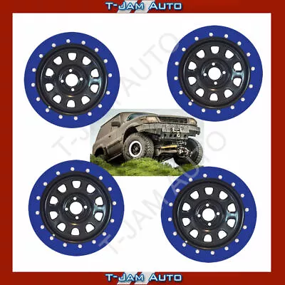 Bead Lock Simulator Kit Suits 15 Inch RIMS 4X4 4WD  Set Of 4 Blue • $160.45