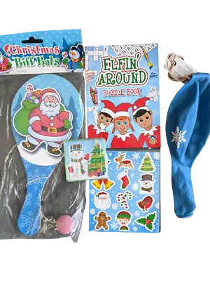 £3.99 • Buy Christmas Eve Puzzle Colouring Book Bat & Ball Maze Punch Balloon Stickers 
