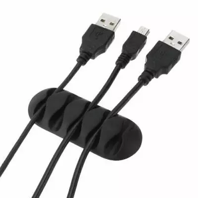 £2.49 • Buy USB Desk Cable Lead Wire Tidy Holder Cable Clip Tie Wire Cord Management
