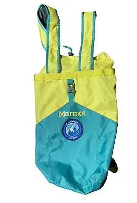 Marmot Urban Hauler Small Tote Yellow Teal Backpack Lightweight Day Hiking • $31.49