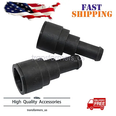 $9.29 • Buy 2pcs Heater Core Coolant Hose Connector For Cadillac Chevrolet Tahoe GMC Buick