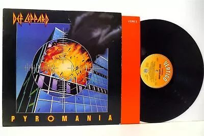 DEF LEPPARD Pyromania LP EX/EX- VERS 2 Vinyl Album With Inner Uk Hard Rock • $102.87