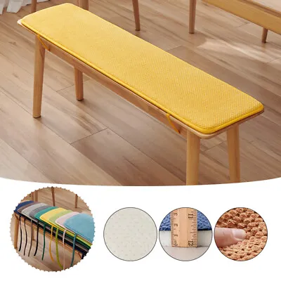 $34.84 • Buy Tie On Corduroy Sponge Long Bench Mat Cushion Thicken Antiskid Sofa Pad W/Strap