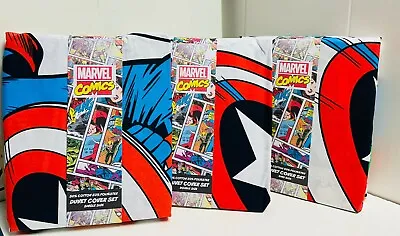 Marvel Comics Duvet Cover Set Single/Double/King With Pillowcase Gift Primark • £16.98