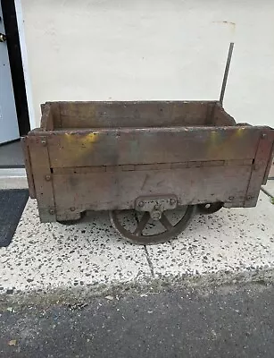 Industrial Wooden Work Cart Wicked Cool! • $650