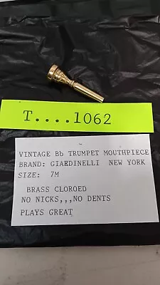 Vintage Bb Trumpet Mouthpiece Giardinelli • $9.95